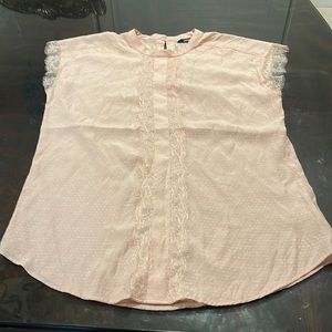 Express Women’s Lace Blouse Top size M Light Pink